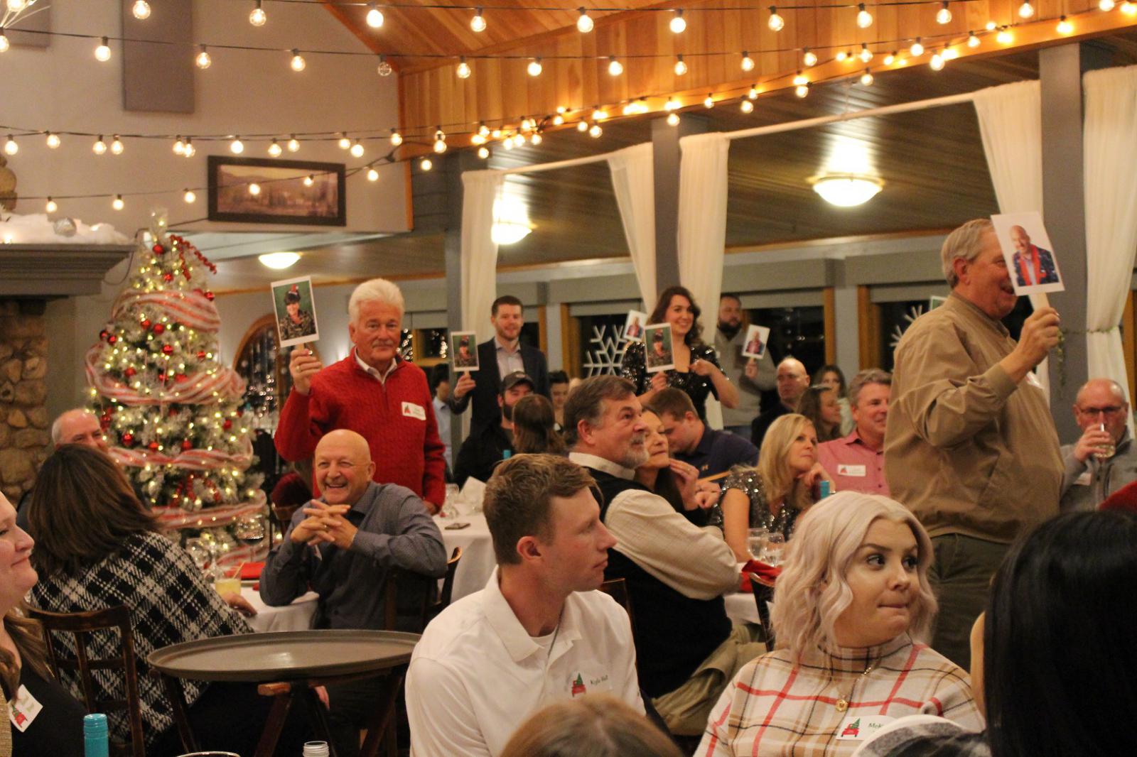 Image of staff at Christmas party